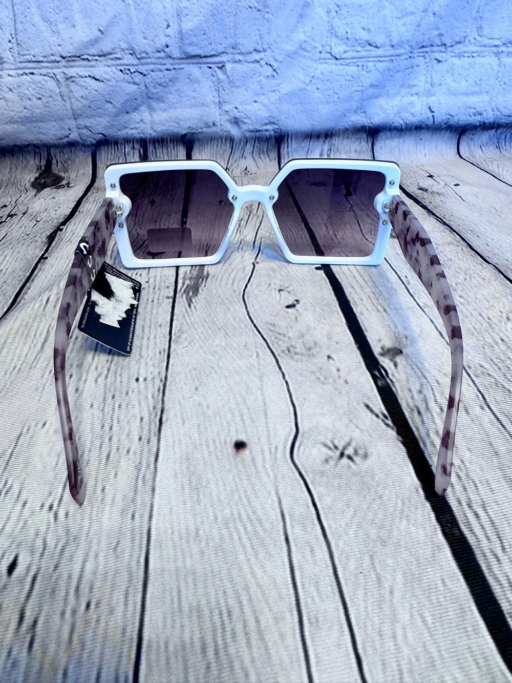 True Religion Oversized Square Gradient Lens Sunglasses New That Girl